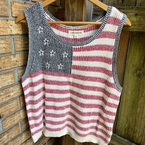 Lucky Brand Red, White, and Blue Knit Tank